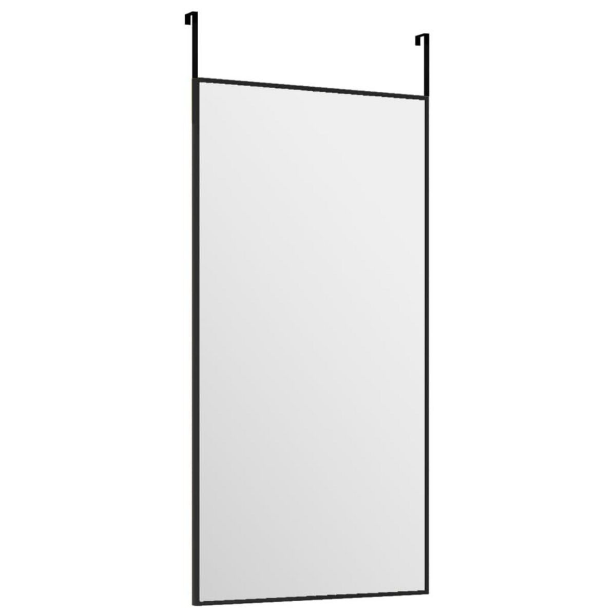 VIDAXL Miroir de porte Noir 30x60 cm Verre et aluminium
