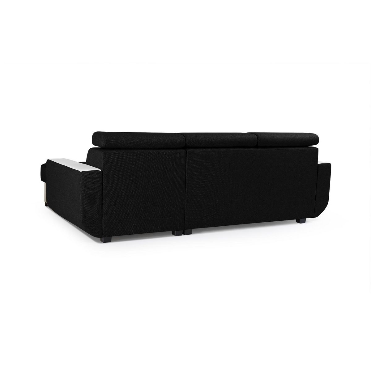 LISA DESIGN Dustin - canapé d'angle réversible - 4 places - convertible avec coffre - têtières réglables