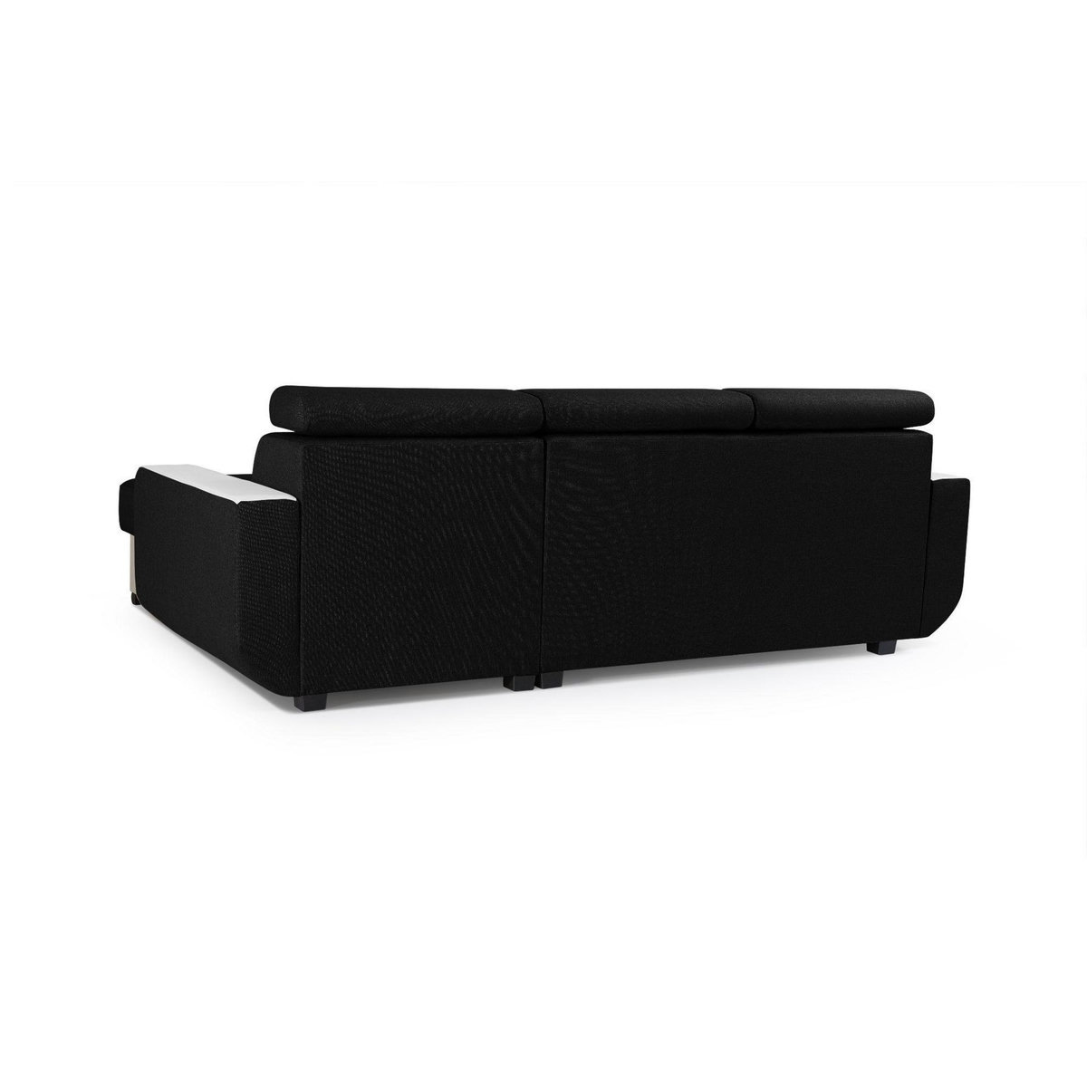 LISA DESIGN Dustin - canapé d'angle réversible - 4 places - convertible avec coffre - têtières réglables