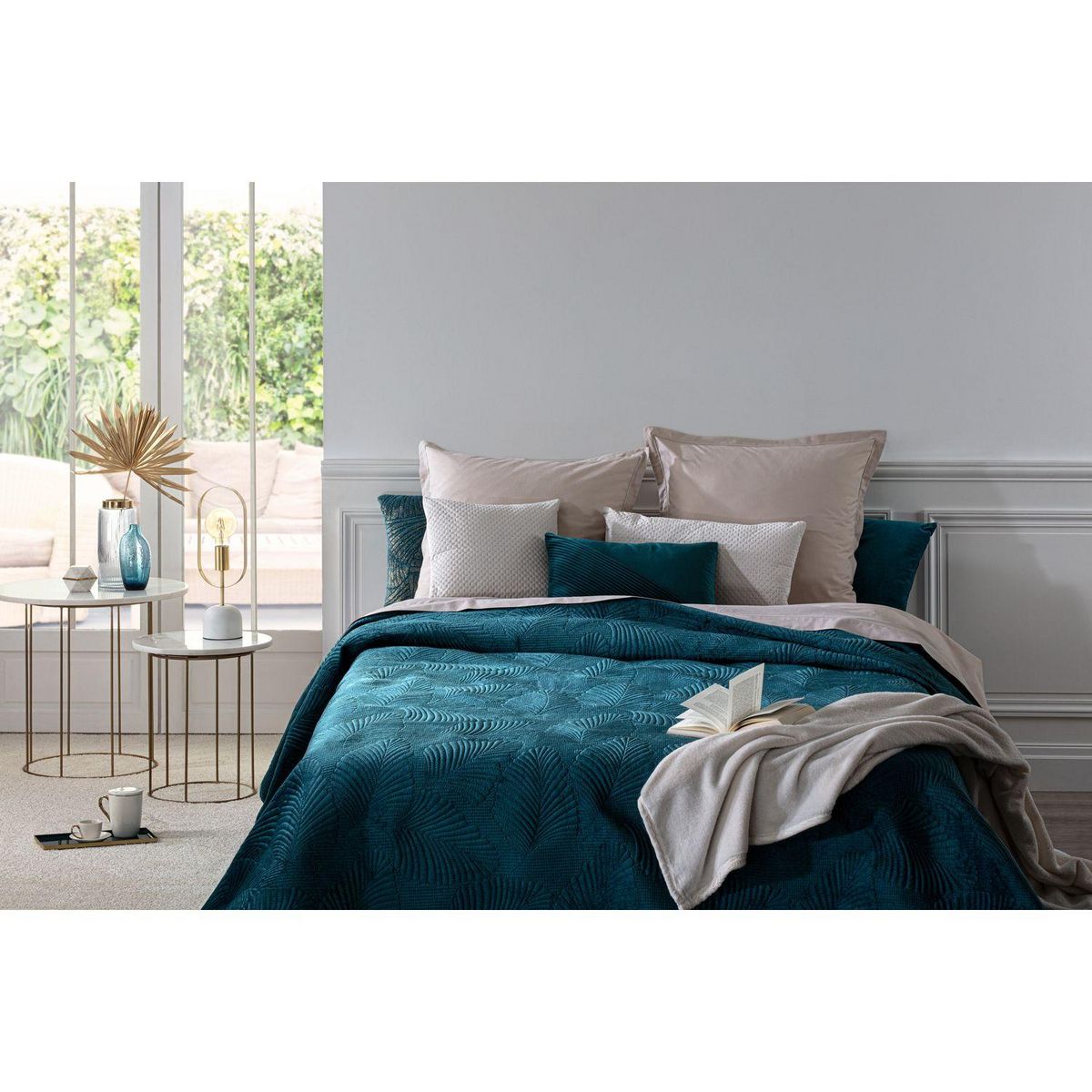 ATMOSPHERA Plaid en Microfibre uni