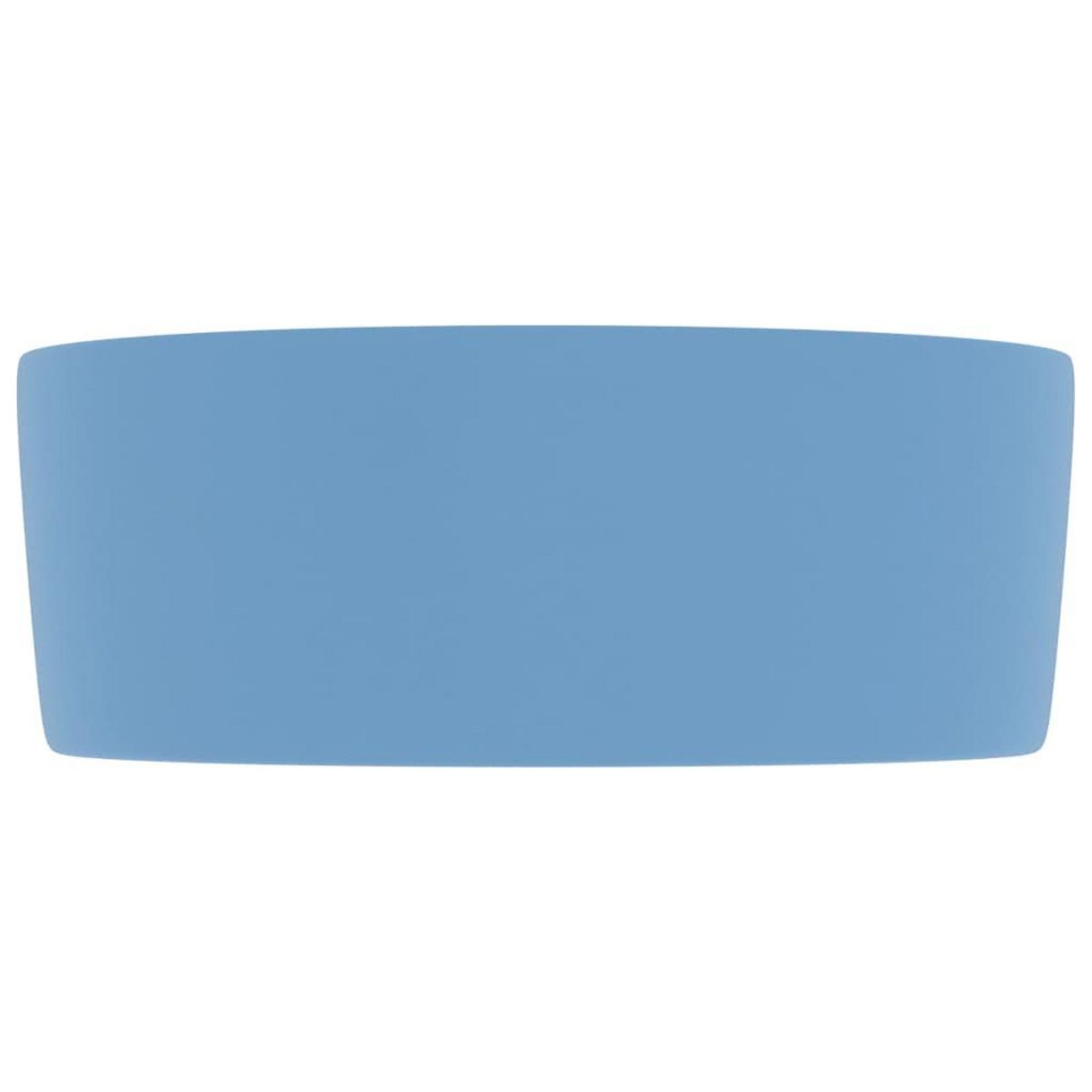 VIDAXL Lavabo rond de luxe Bleu clair mat 40x15 cm Ceramique