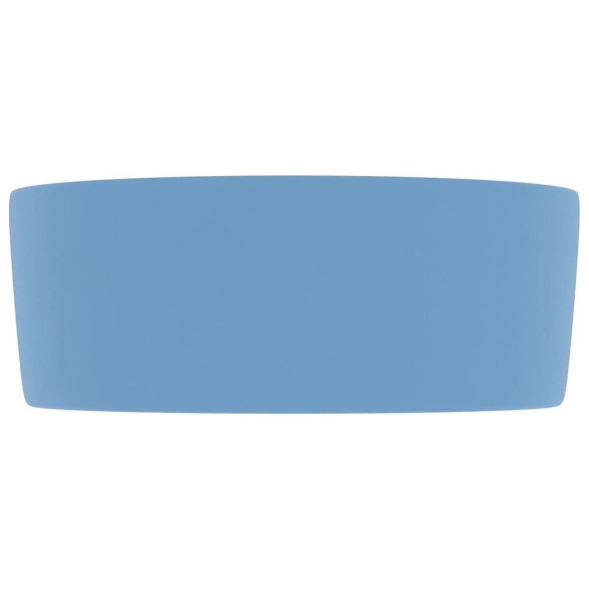 VIDAXL Lavabo rond de luxe Bleu clair mat 40x15 cm Ceramique
