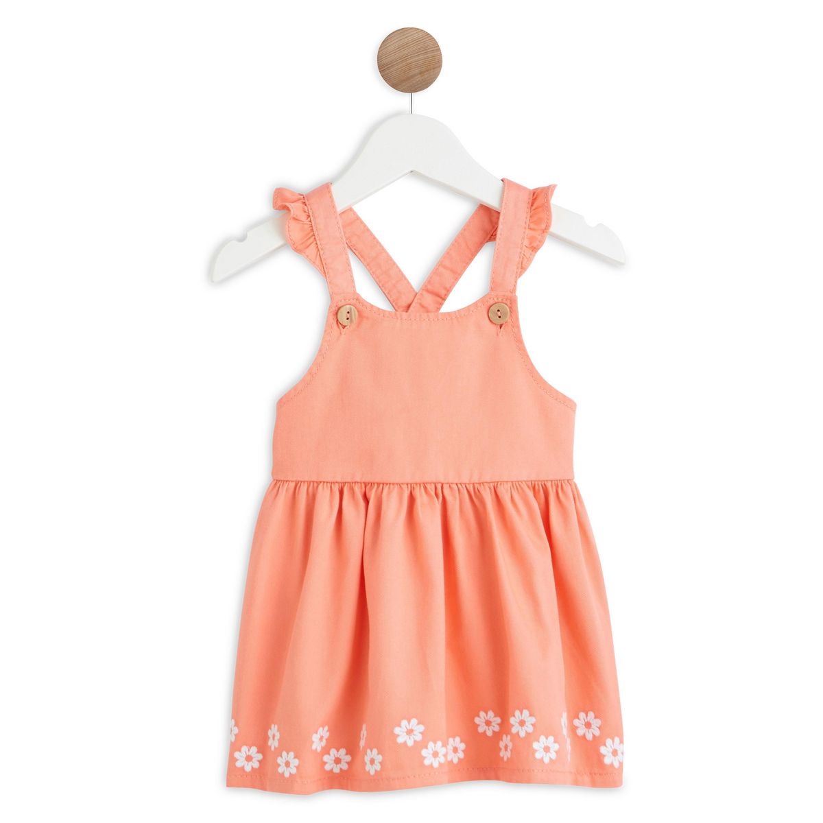 IN EXTENSO Robe salopette twill bébé fille