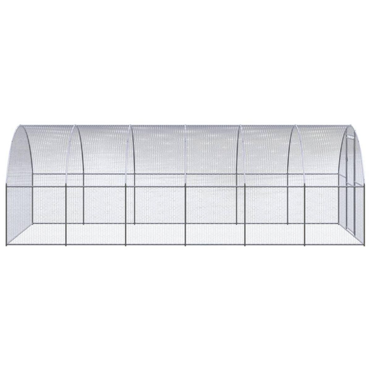 VIDAXL Poulailler d'exterieur 3x6x2 m Acier galvanise