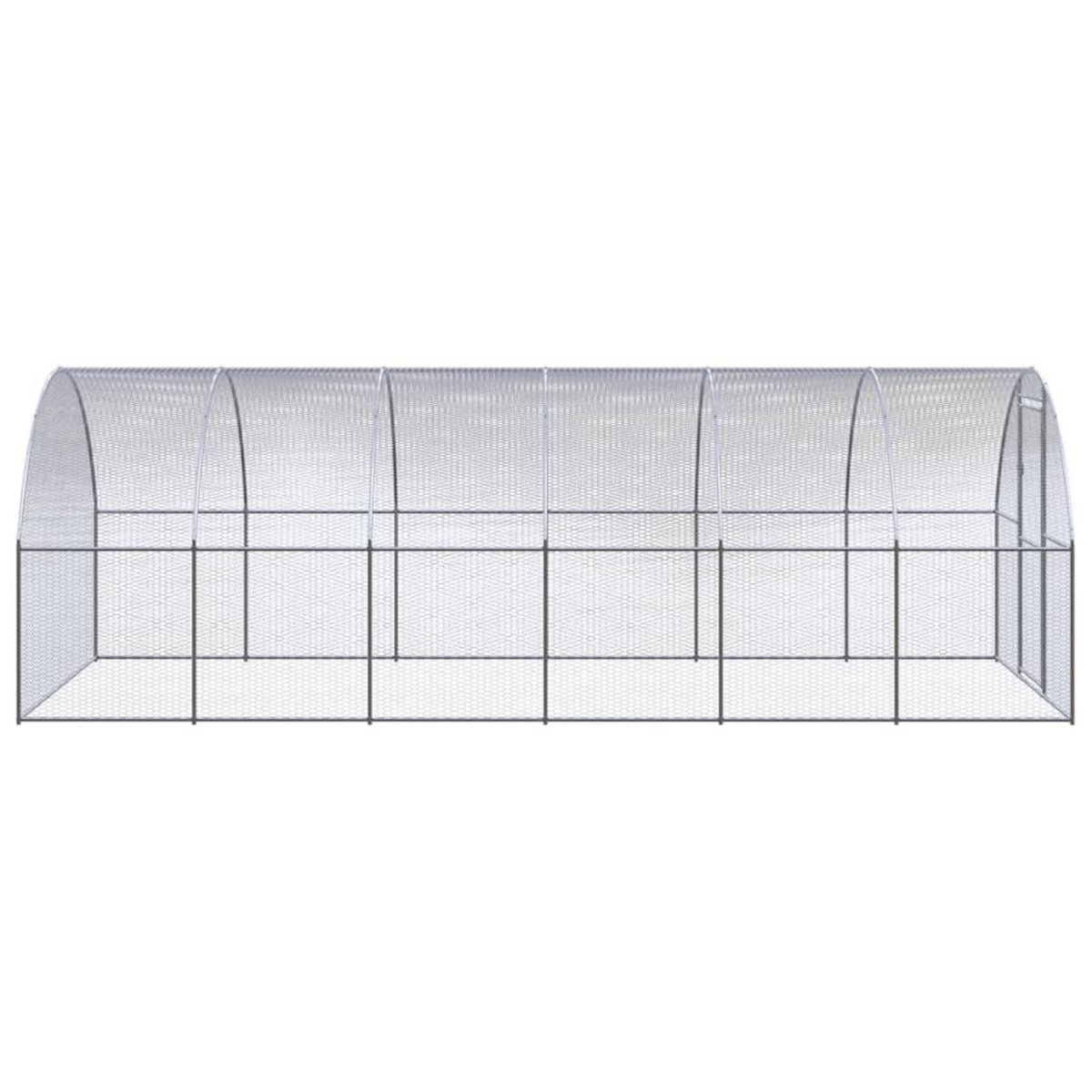 VIDAXL Poulailler d'exterieur 3x6x2 m Acier galvanise