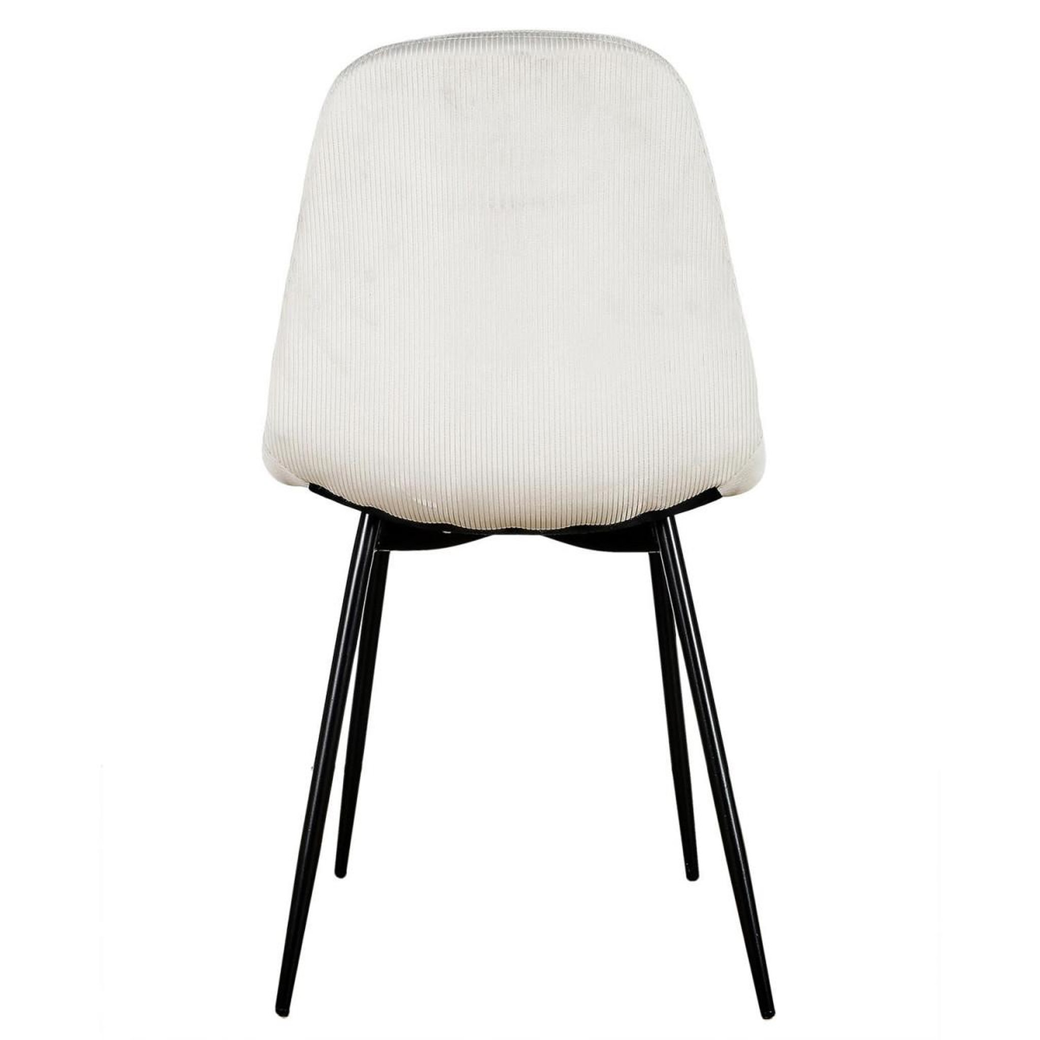 Voir la diapositive 5 : The Home Deco Factory Lot de 4 chaises velours  giulia  85cm gris clair