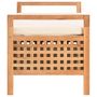 Voir la diapositive 3 : VIDAXL Banc de rangement 93x49x49 cm Bois de noyer massif