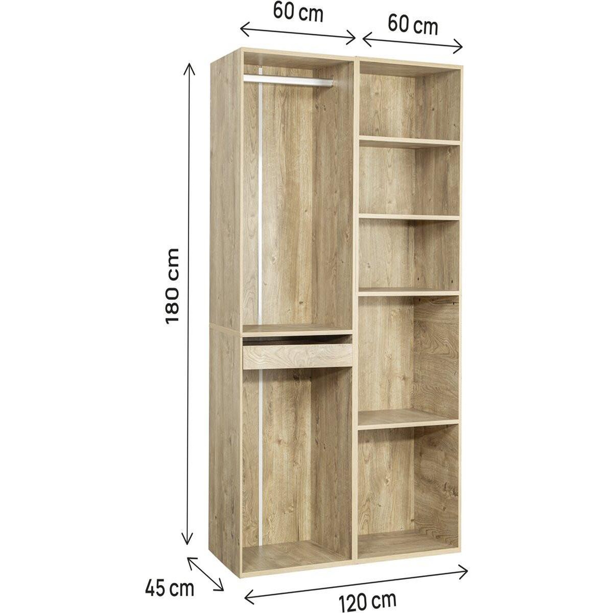 Voir la diapositive 3 : Habitat et Jardin Kit dressing   opéra   modulable - 2 éléments - beige