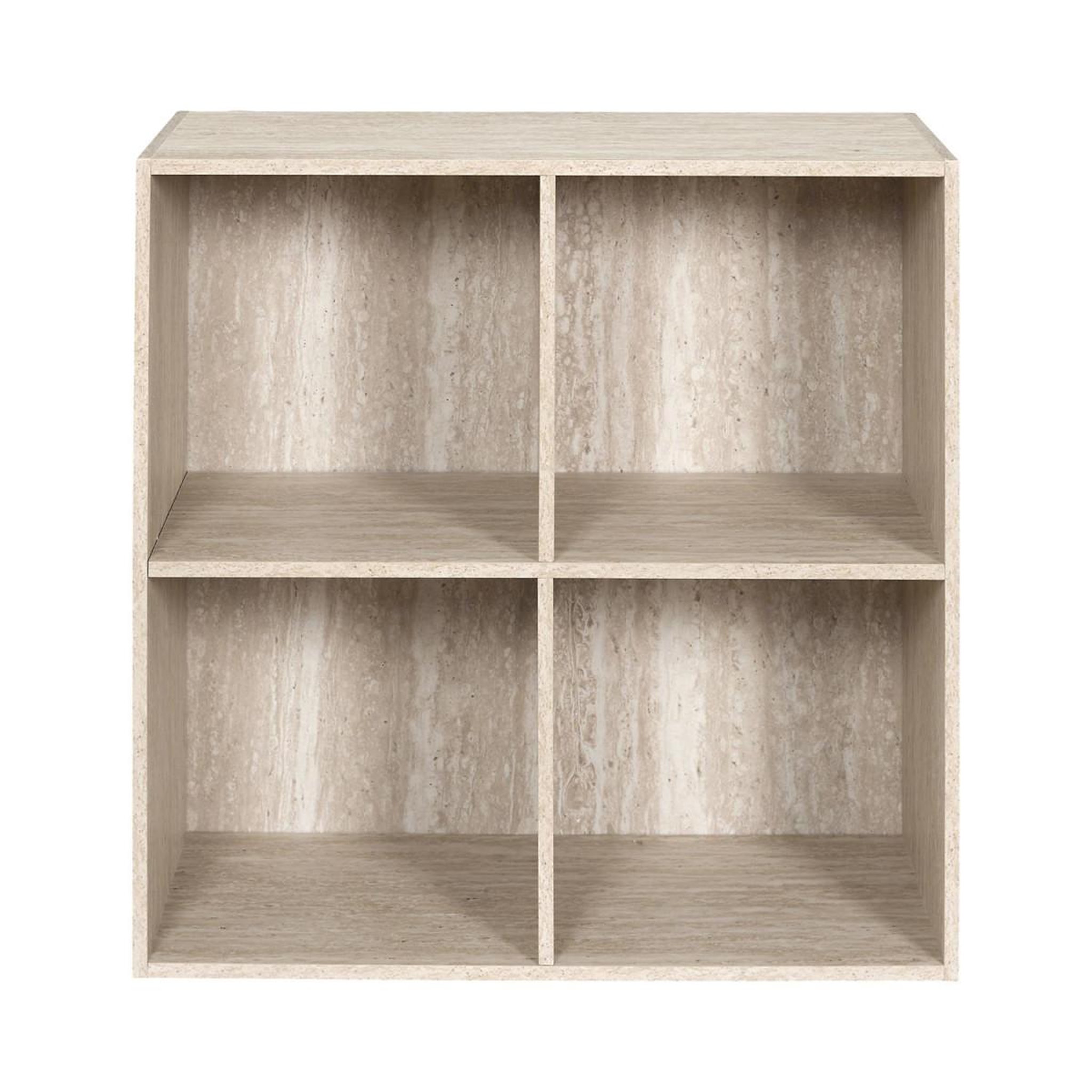 Voir la diapositive 2 : The Home Deco Factory Étagère modulable 4 cases  pietra  66cm beige