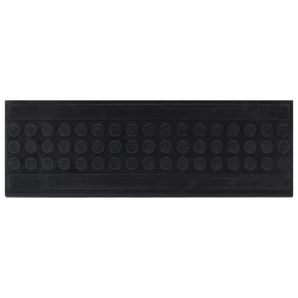 VIDAXL Marches d'escalier 5 pcs 25x75 cm caoutchouc