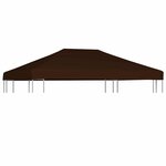VIDAXL Toile superieure de gazebo 310 g/m^2 3x4 m Marron