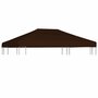 Voir la diapositive 1 : VIDAXL Toile superieure de gazebo 310 g/m^2 3x4 m Marron