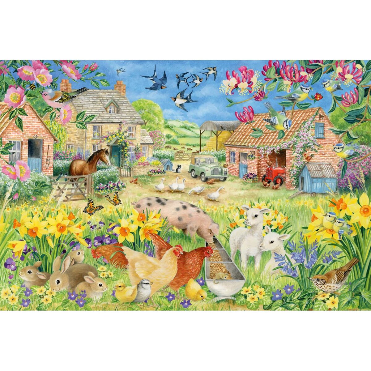 Puzzle 30 pièces - T'choupi à la ferme