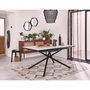 Voir la diapositive 2 : BEST MOBILIER Sullana - table à manger extensible - effet marbre - 4 à 6 personnes