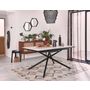 Voir la diapositive 2 : BEST MOBILIER Sullana - table à manger extensible - effet marbre - 4 à 6 personnes