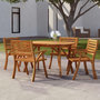 Voir la diapositive 1 : VIDAXL Table de jardin 150x90x75 cm Bois d'acacia solide