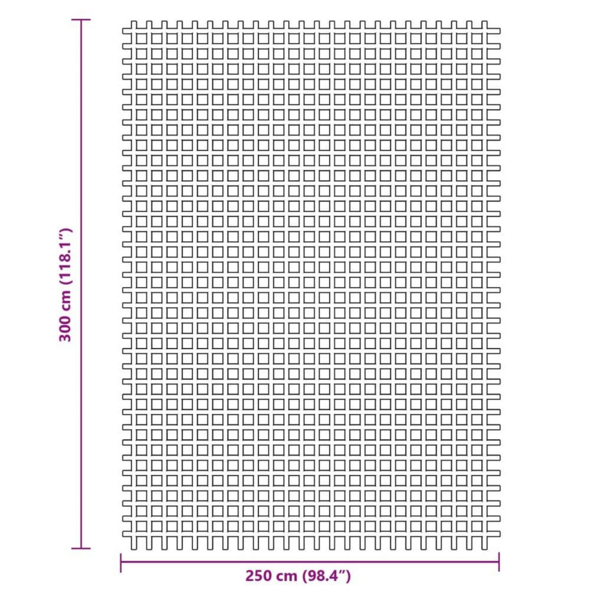 VIDAXL Tapis de tente anthracite 3x2,5 m
