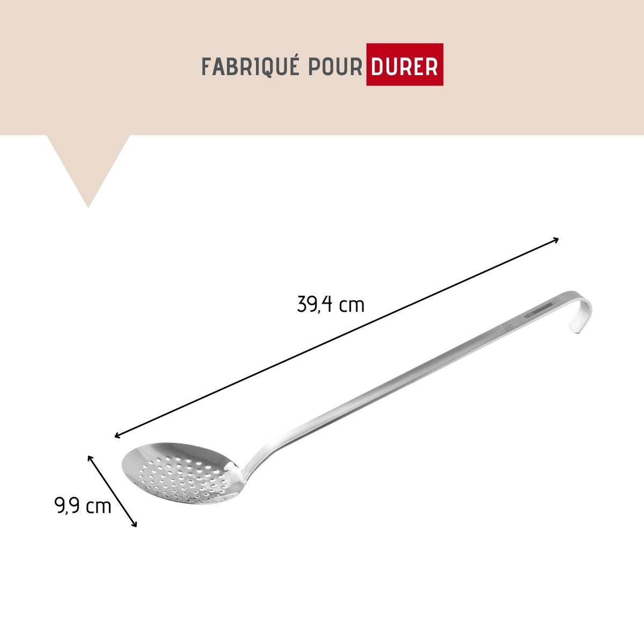Voir la diapositive 3 : FM PROFESSIONAL Ecumoire de cuisine inox 39,4 cm fm professional divers