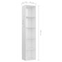 VIDAXL Bibliotheque Blanc brillant 40x30x189 cm Agglomere