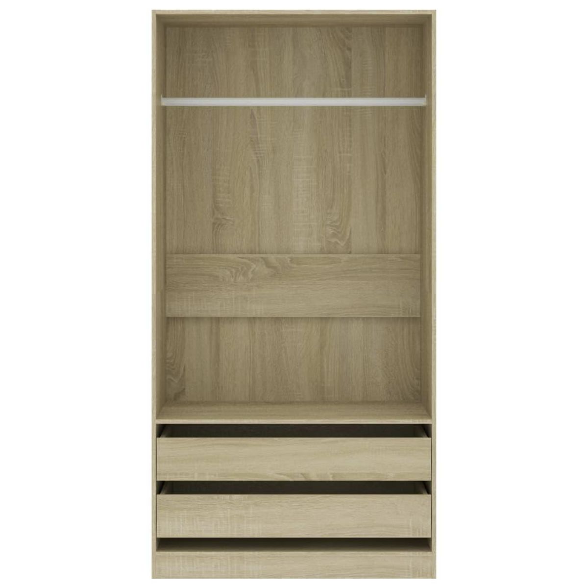 VIDAXL Garde-robe Chene sonoma 100x50x200 cm Bois d'ingenierie