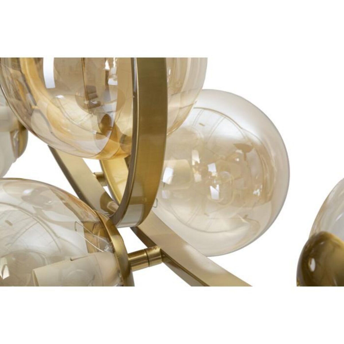 Paris Prix Lampe Suspension 7 Sphères  Japan  115cm Or