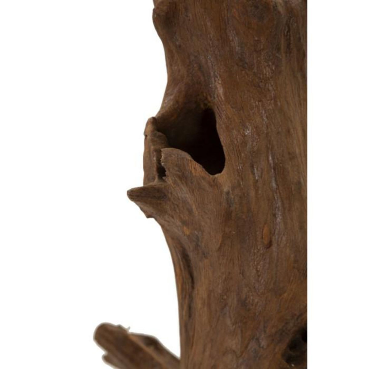 Paris Prix Objet Déco Tronc d'Arbre en Teck  Akars  64cm Naturel
