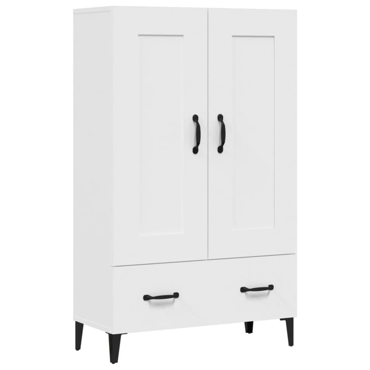 VIDAXL Buffet haut Blanc 70x31x115 cm Bois d'ingenierie