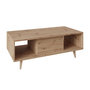 Voir la diapositive 1 : BEST MOBILIER Diego - table basse - effet bois - 2 niches - 120 cm