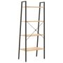 Voir la diapositive 5 : VIDAXL Etagere sur pied 4 niveaux Marron clair et noir 56x35x140 cm