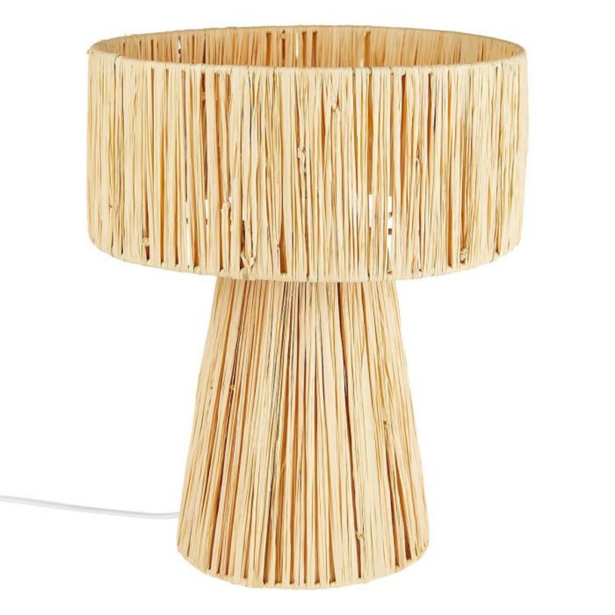 ATMOSPHERA Lampe à Poser en Raphia  Orane  34cm Naturel