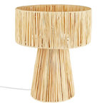 ATMOSPHERA Lampe à Poser en Raphia  Orane  34cm Naturel