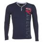 Voir la diapositive 1 : T-shirt RIVALDI bleu marine sérigraphié