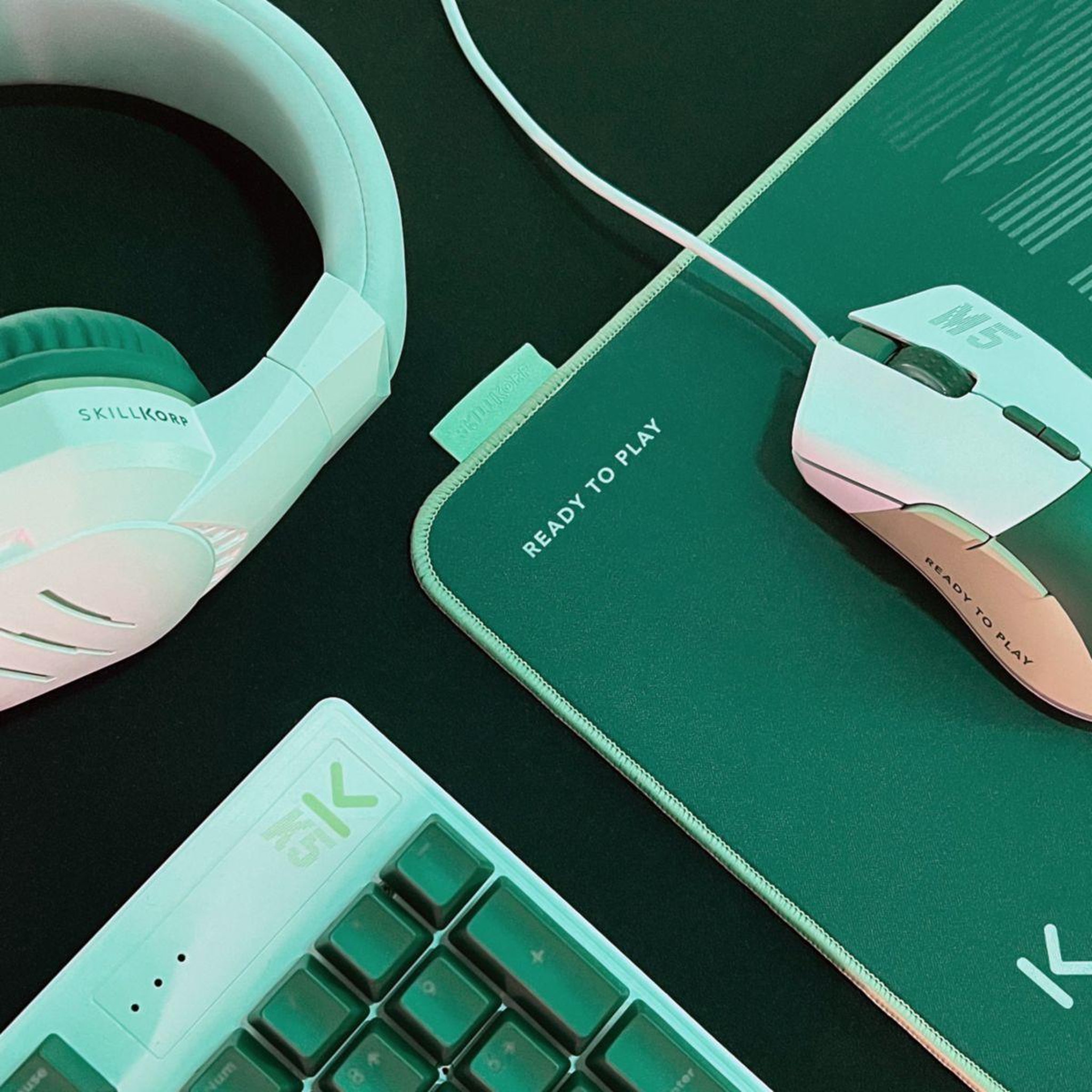 Voir la diapositive 4 : SKILLKORP Souris Gamer Filaire M5 VERTE Access