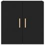 Voir la diapositive 5 : VIDAXL Armoire murale Noir 60x30x60 cm Bois d'ingenierie