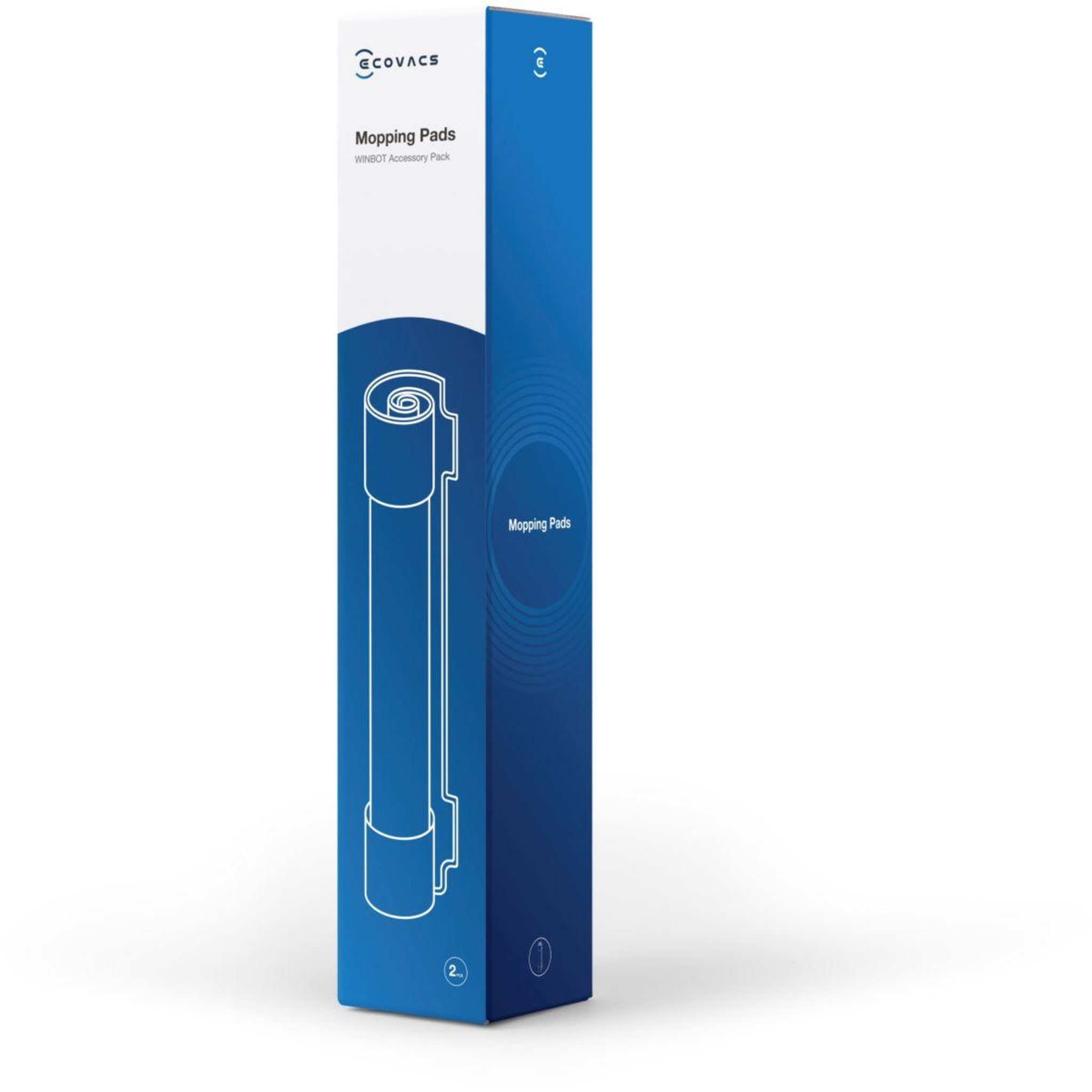 Voir la diapositive 2 : ECOVACS Lingettes et serpillères nettoyage w-cc02-0005 lave-vitres winbot w1 pro