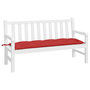 Voir la diapositive 3 : VIDAXL Coussin de banc de jardin rouge 150x50x7 cm tissu oxford