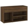 Voir la diapositive 5 : VIDAXL Banc a chaussures Chene marron 80x30x45 cm Bois d'ingenierie