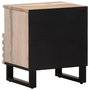 Voir la diapositive 5 : VIDAXL Table de chevet 40x34x46 cm bois de manguier massif blanchi