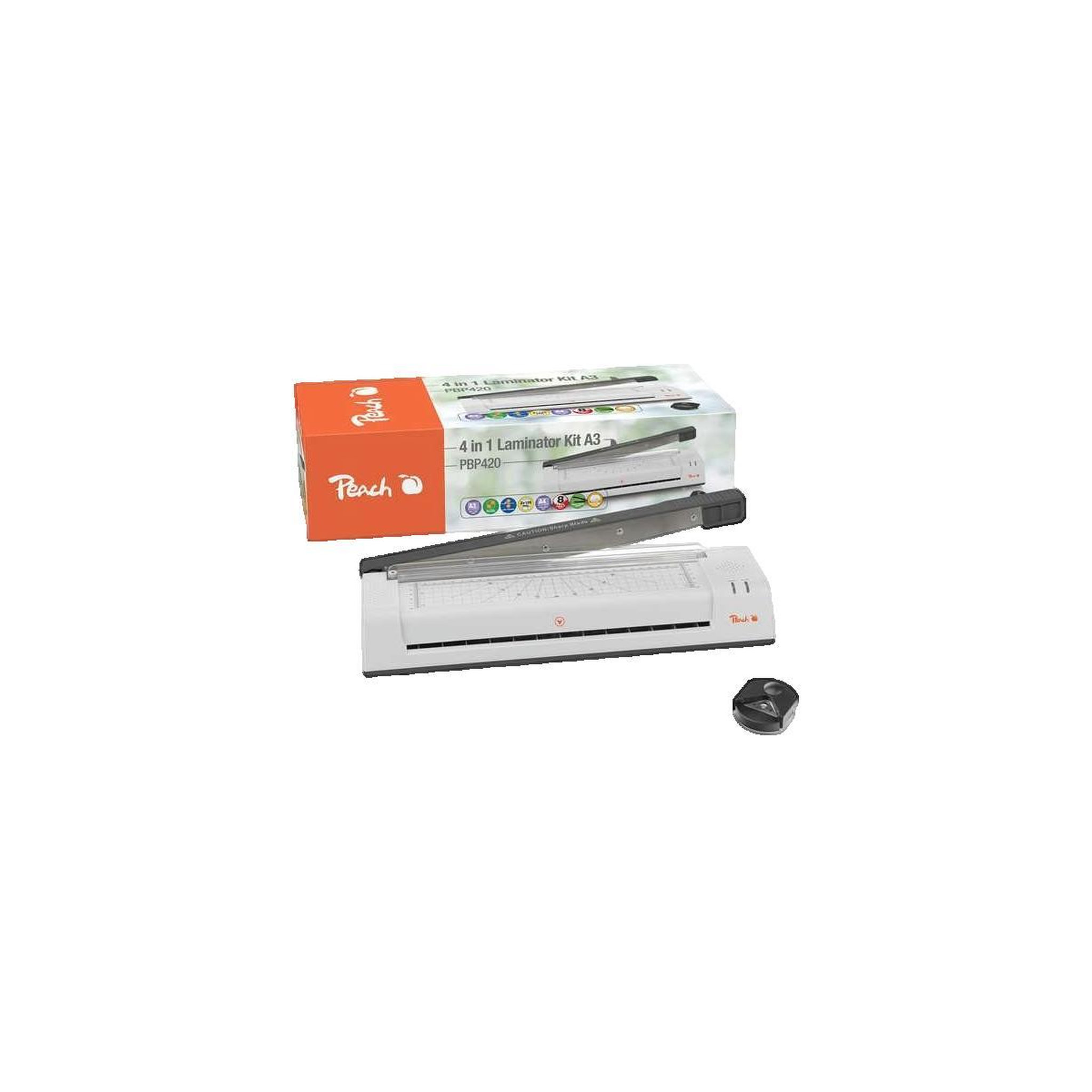 Voir la diapositive 3 : Peach Plastifieuse Peach avec plastification à chaud et à froid