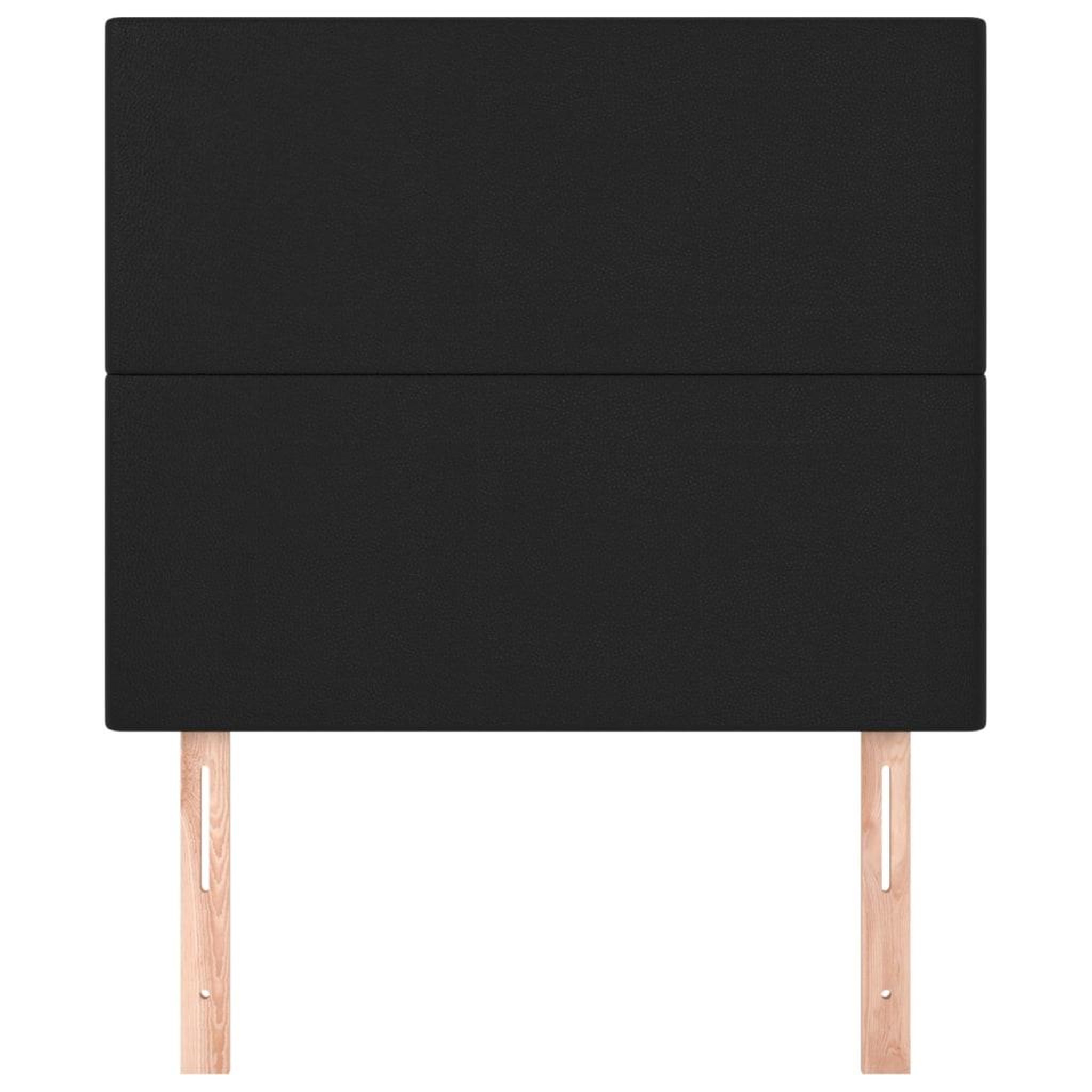Voir la diapositive 3 : VIDAXL Tetes de lit 2 pcs Noir 100x5x78/88 cm Similicuir