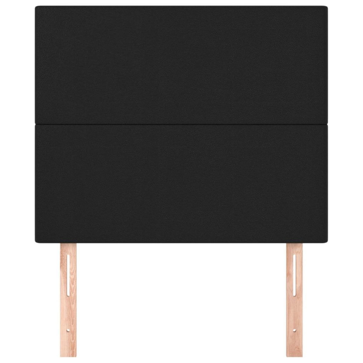 VIDAXL Tetes de lit 2 pcs Noir 100x5x78/88 cm Similicuir