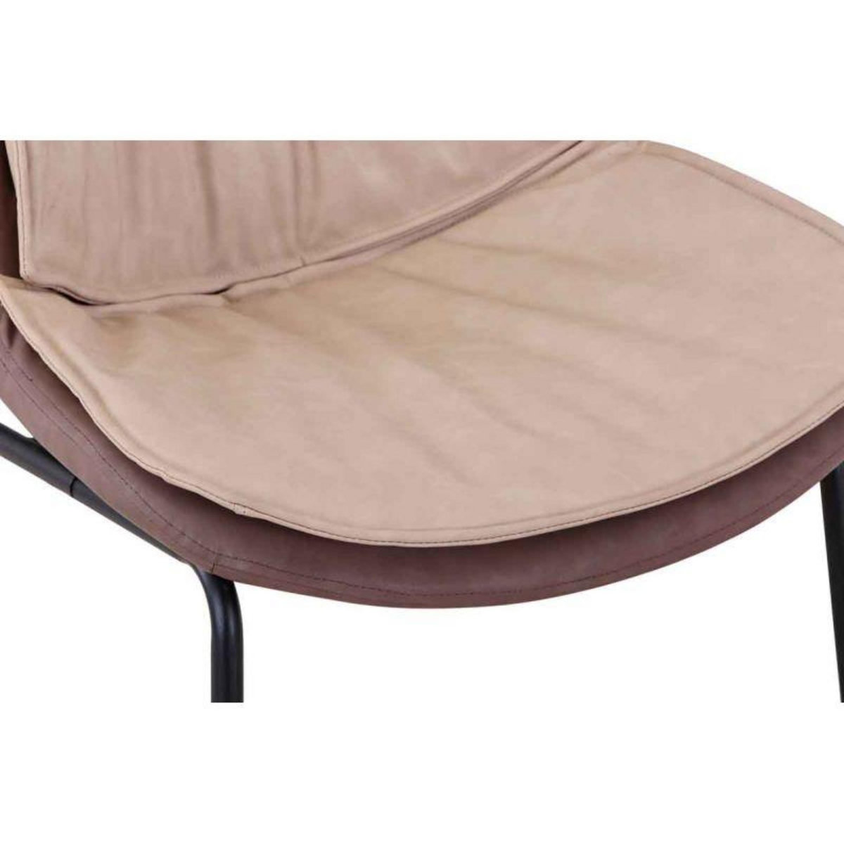 Paris Prix Chaise Design  Brady  84cm Beige & Marron