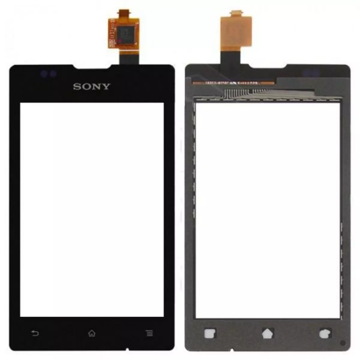 SONY Vitre écran tactile noir pour Sony Xperia E C1505