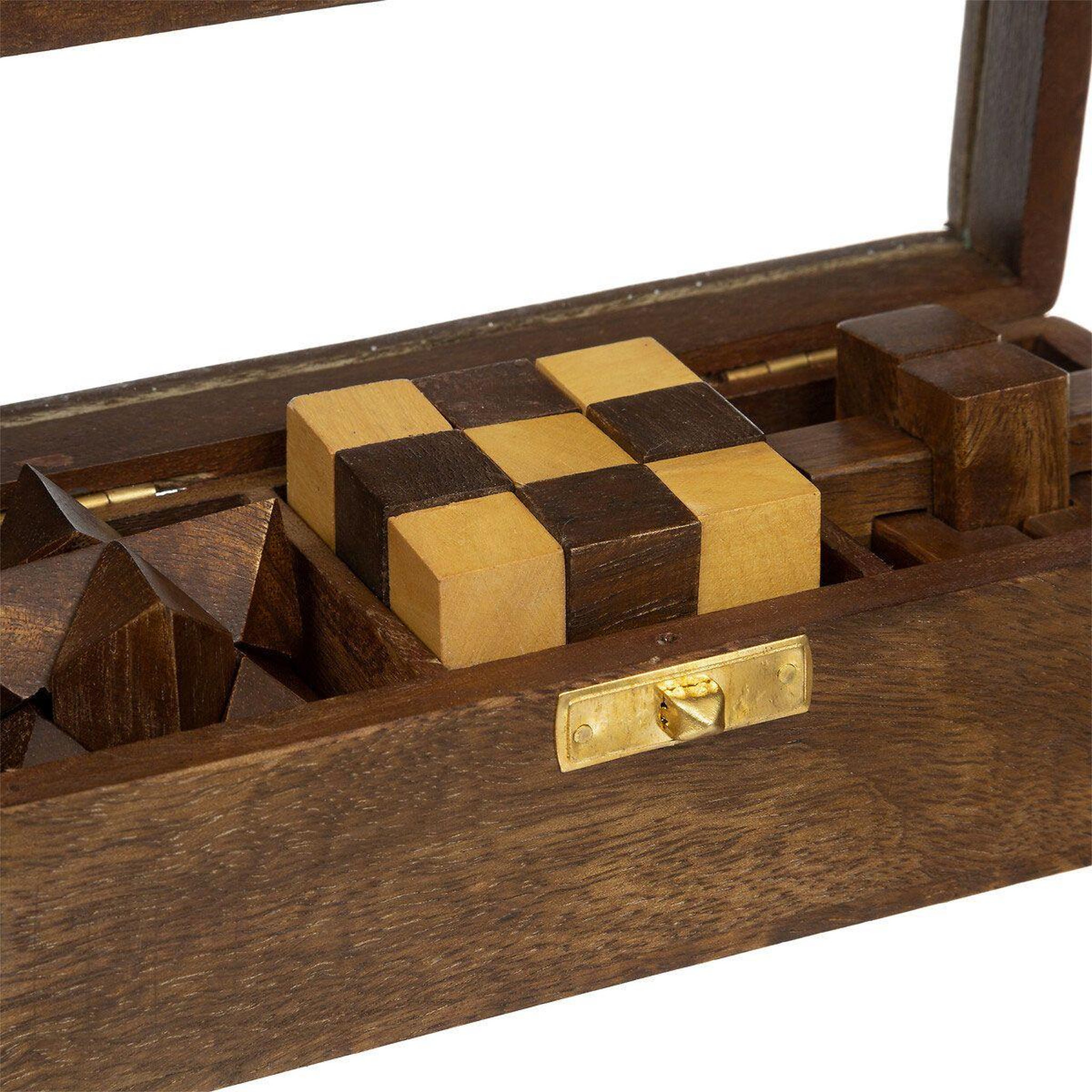 Voir la diapositive 3 : ATMOSPHERA Jeu casse tête déco en bois  bota  17cm marron