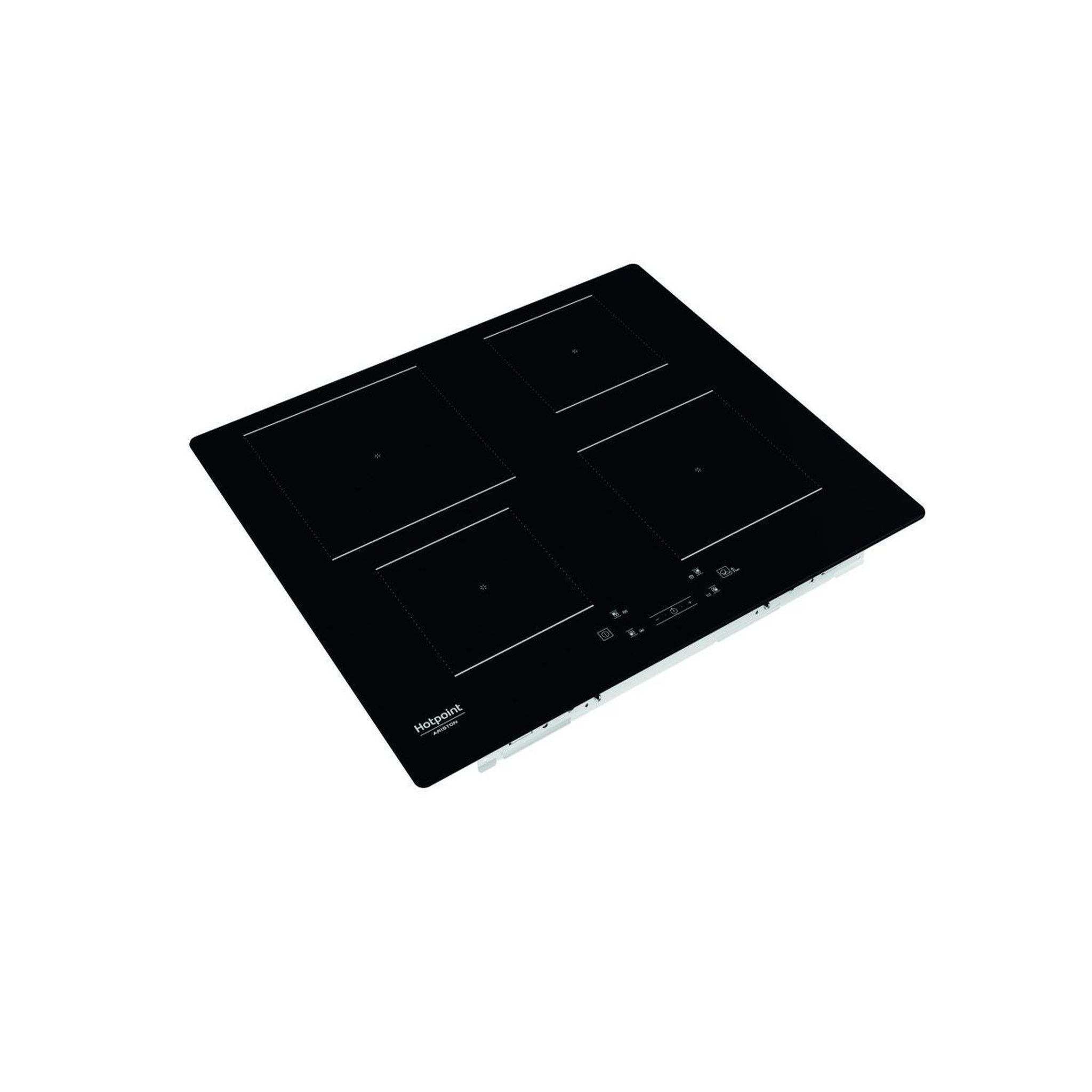 Voir la diapositive 3 : HOTPOINT Hotpoint HQ 5660S NE Table de cuisson encastrable noire 59 cm Induction 4 feux