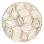 Voir la diapositive 2 : FEERIC LIGHT & CHRISTMAS Lot de 6 sets de table motif feuillage ATOMNE - Diam 38 cm - Doré