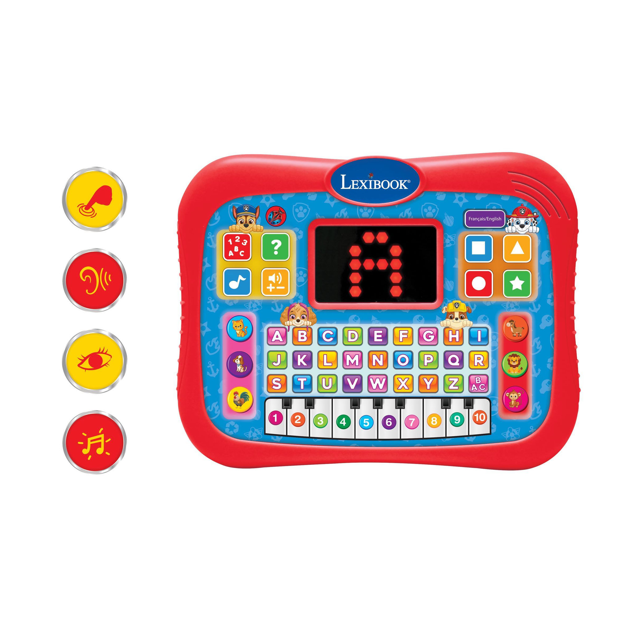 Voir la diapositive 2 : Lexibook Tablette Pat'Patrouille éducative bilingue parlante ABC (FR/EN)