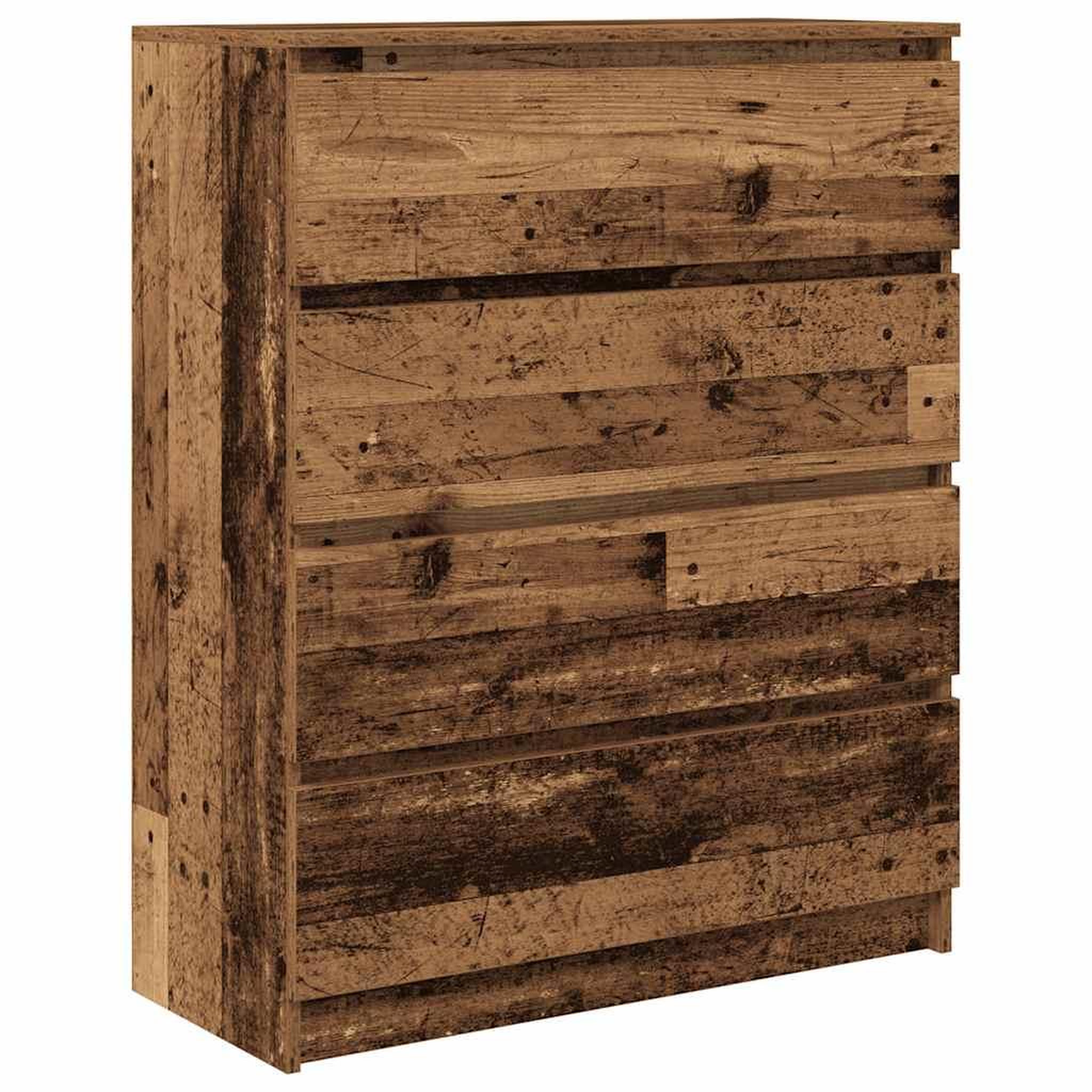 Voir la diapositive 2 : VIDAXL Buffet vieux bois 80x35x99 cm bois d'ingenierie