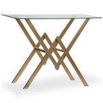 Paris Prix Console Design en Verre  Pixoma  106cm Or
