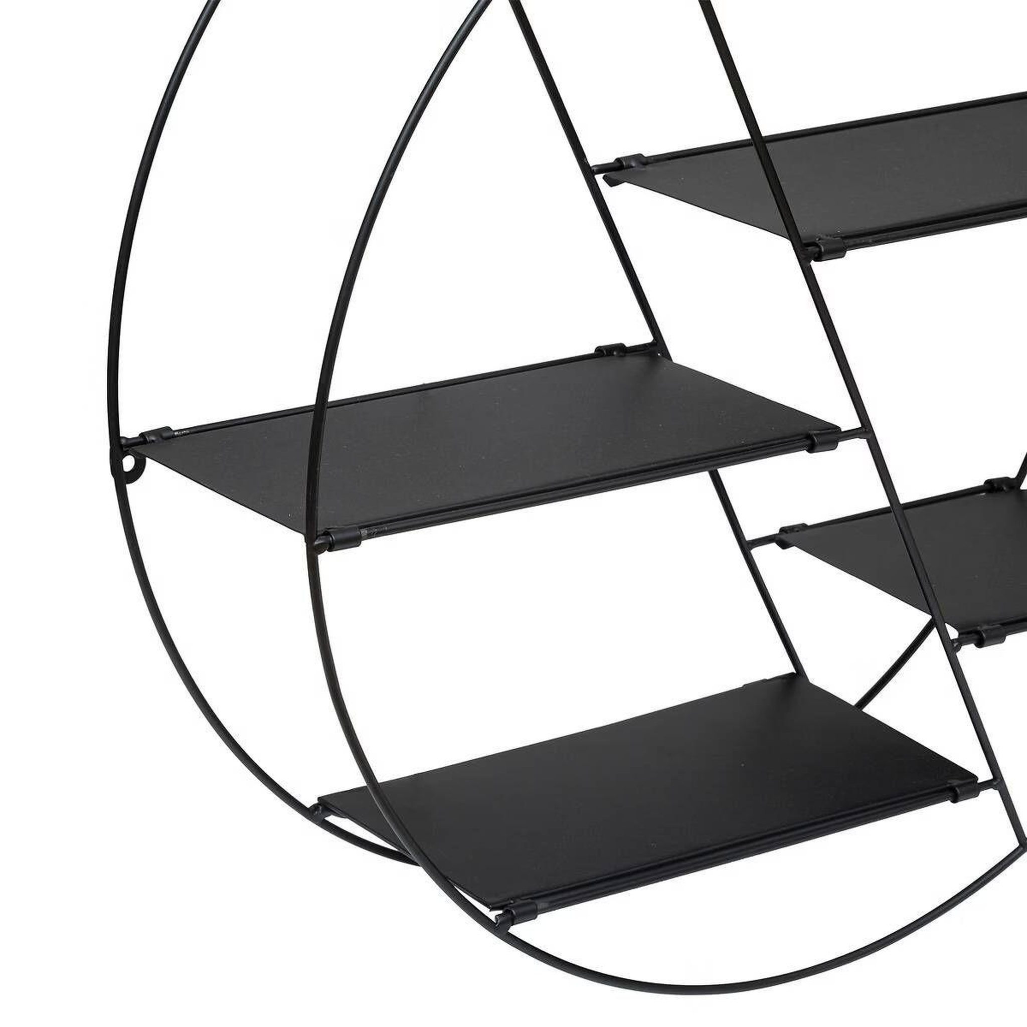 Voir la diapositive 2 : ATMOSPHERA Étagère murale en métal  lara  50cm noir